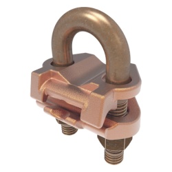 HUBBELL BURNDY HUB-GAR-6429 Conector Mecanico para Cable Calibre 2/0 AWG a 250 KCMIL / Paralelo o 90Â° a Tubo de 3/8" o Varilla de 5/8" - 3/4".