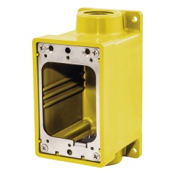 HUBBELL HUB-HBL-60CM-83A Caja Hermetica Serie FD de 3/4" NPT/ Color Amarillo.