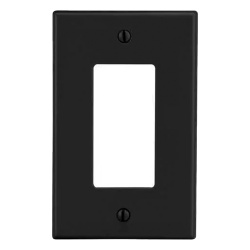 HUBBELL HUB-P26-BK Tapa para Contacto Duplex Color Negro.