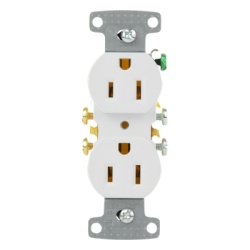 HUBBELL HUB-RR15W Contacto Duplex 15A 125V/ 2 Polos 3 Hilos/ Nema 5-15R/ Color Blanco. - Img 5