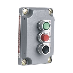 HUBBELL KILLARK HUB-XCS-2A8 Cubierta para Estacion de Control con Tres Botones Pulsadores Rojo-Verde-Negro. / Uso en Areas Clasificadas.