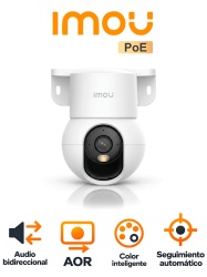 IMOU IPC-PS2MN-8X0 - Cámara PT PoE, 8MP/ Lente 3.6mm / Audio Bidireccional/ Para Interior/ Smart Color/ Autotracking / Soporta MicroSD de Hasta 512GB/ AOR mode/ 15 Mts IR / H.265