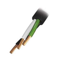 INDIANA RQ36/100M Cable Electrico de Uso Rudo 3 Hilos Calibre 16 AWG Hasta 600 V. Rollo de 100 m.