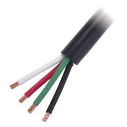 INDIANA RQ40/100M Cable Electrico de Uso Rudo 4 Hilos Calibre 14 AWG Hasta 600 V. Rollo de 100 m.