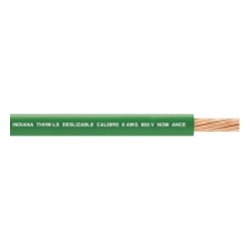 INDIANA SLY-328-GRN/100 Cable Electrico 18 AWG Color Verde Conductor de Cobre Suave Cableado. Aislamiento de PVC Auto-Extensible. Bobina de 100 Metros (328.08 Pies)