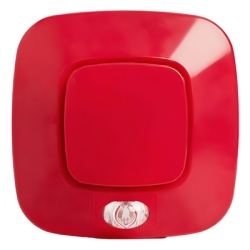 INIM ELECTRONICS IS20-21RE Indicador de Alarma Optico/Acustico de Pared Convencional |18-30 Vcc | 14 Tonos | Sincronizacion