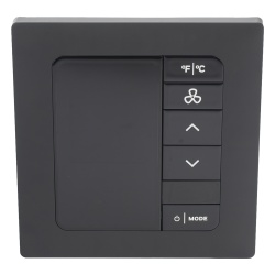 INNCOM 201-528-100-BK INNCOM e7 EMS / Termostato de Gestion Energetica / 100-277 VAC / FCU 2 y 4 Tubos / BACnet MS/TP y Wi-Fi / Sensor PIR / Onix Negro