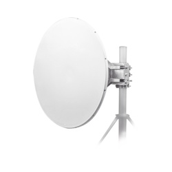 JIROUS JRC-DD35-DUPLEX-PRE Antena direccional Alto Rendimiento / Parabola profunda para mayor aislamiento al ruido /4 ft / 4.9 a 6.1 GHz / / Ganancia de 35 dBi / Soporte de acero inoxidable / Polarida