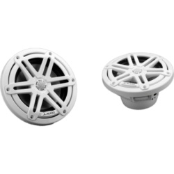 JL AUDIO 10-03063-00 Bocinas Náuticas / 6.5" Coaxial / 60 W RMS / Tweeter Cúpula de Seda / LED Integrado / Rejilla Deportiva Blanca / 3 Años Garantía