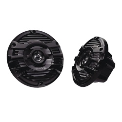 JVC KENWOOD KFC-1653MRB Par de Altavoz Marino de 6.5" / 2 Vias / 4 Ohm / 50W RMS / PP Resistente al Agua / Rejilla UV