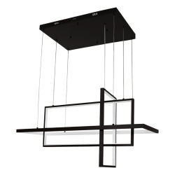 JWJ JLAR-10001 Lampara de Techo LED / 100W / Luz Blanca 6500K Neutra 4000K Calida 2700K / IP20 / Angulo de Luz 120° / Aluminio y PC / Vida Util 50 000h / Longitud de Cable Ajustable