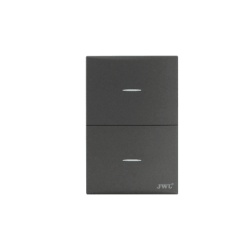 JWJ JTL-G7706 Placa con2 Interruptores Escalera 10 A 127 V 60 Hz.