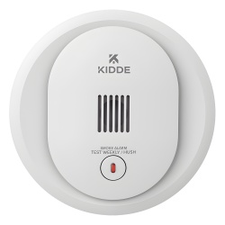 KIDDE 10SDR Detector de humo fotoelectrico autonomo compacto con baterias AA reemplazables paquete de 6 - Img 2