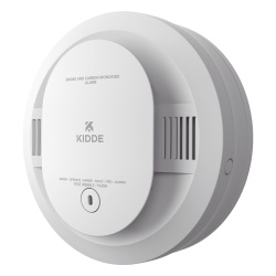 KIDDE 30CUDR Detector combinado de humo y monoxido de carbono fotoelectrico y electroquimico alimentado por baterias AA paquete de 6