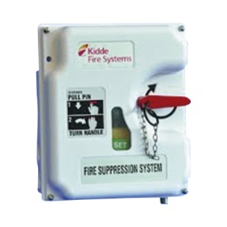 KIDDE 87-120099-002 Sistema de Control de Supresión / 2 Válvulas de Gas 24V / Detección Mecánica Dual / UL ULC FM / Montaje en Pared o Cilindro / Tubo de Actuación 60.96 m (200 ft)
