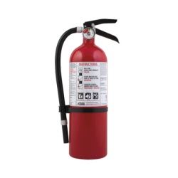 KIDDE FX340GW-1 Extintor Desechable de Polvo Quimico Seco | Fuegos Clase A B y C | Talleres y Garaje |Pieza | Cilindro Blanco 5.5 lb