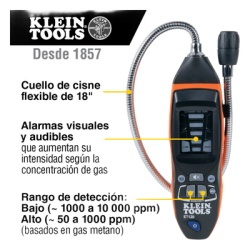 KLEIN TOOLS ET-120 Detector de Fugas de Gas Combustible.