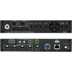 KRAMER MV-4X Matrix HDMI 4x2 con Escalado Integrado | Multi-Ventana | 4K@60Hz 4:4:4 | HDBT y HDMI | HDCP 2.3 | Conmutacion Sin Corte | PiP-PoP | Control Web - Img 2