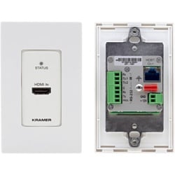 KRAMER WP-789T/US-D(W/B) Transmisor Wall Plate HDBaseT | 4K60 4:2:0 HDMI 2.0 | RS-232 e IR | PoE | 40 m (130 ft) |
