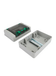 LEADER HA-4P - Caja de Distribución de 4 espacios IP65 / Uso Exterior protección UV / Ideal para Sistemas Eléctricos y Fotovoltaicos / Instalación flexible / Montaje riel din - Img 2
