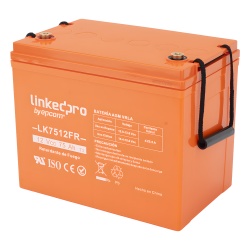 LINKEDPRO BY EPCOM LK7512FR Bateria de respaldo 12 V | 75 Ah | AGM | Certificada UL94-V0 Retardante a la Flama | Especial para Seguridad Electronica | UPS | Sistemas de Emergencia | Vida util 5 anos |