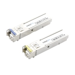 LINKEDPRO BY EPCOM LP-IND-SFP-BD-1G-5 Transceptores Opticos Industriales Bidireccionales SFP (Mini-Gbic) / Monomodo 1310 & 1550 nm / 1.25 Gbps / 1000BASE-BX / Conector LC/UPC Simplex / DDM / Hasta 5 k