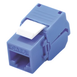 LINKEDPRO BY EPCOM LP-KJ-610-TTBU Modulo Jack Keystone Cat6 (Toolless) con Terminacion en Angulo 180 Grados Color Azul Compatible con Faceplate y Patchpanel Linkedpro