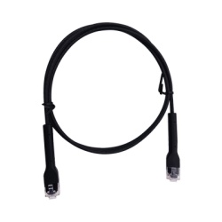 LINKEDPRO BY EPCOM LP-PSLIM-1.5BK Mini Patch Cord Cat6 Ultra Slim 1.5 Metros (4.92 Pies) Negro ? Ahorra Espacio sin Organizadores con Bota Flexible