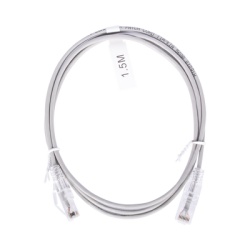 LINKEDPRO BY EPCOM LP-UT6-150-GY28 Cable de Parcheo Slim UTP Cat6 - 1.5 Metros (4.92 Pies) Gris Diametro Reducido (28 AWG)
