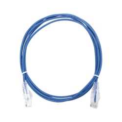 LINKEDPRO BY EPCOM LP-UT6-200-BU28 Cable de Parcheo Slim UTP Cat6 - 2 Metros (6.56 Pies) Azul Diametro Reducido (28 AWG)