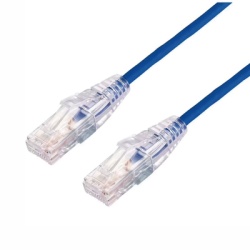 LINKEDPRO BY EPCOM LP-UT6A-05-BU28 Cable de Parcheo Slim UTP Cat6A - 0.5 Metros (1.64 Pies) Azul Diametro Reducido (28 AWG)