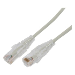 LINKEDPRO BY EPCOM LP-UT6A-100-GY28 Cable de Parcheo Slim UTP Cat6A - 1 Metro (3.28 Pies) Gris Diametro Reducido (28 AWG)