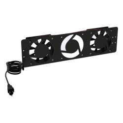 LINKEDPRO BY EPCOM LPVENT02BASIC Kit de 2 Ventiladores 110 Vca (12 x 12 cm) con Clavija para Gabinete de Piso