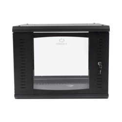 LINKEDPRO BY EPCOM SR-1909-GAP-V4 Gabinete Abatible de Pared (Con Marco Trasero) con Rack 19" de 9 Unidades. Ventana de Cristal Templado.