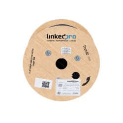 LINKEDPRO LP-FIG8/1KM Cable de Fibra Óptica Drop Aéreo / Monomodo G.657A2 / 1 Hilo / Mensajero de Acero 1.0 mm / LSZH / 1 km (3280.8 ft)
