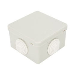 LINKEDPRO LP-WBX-80 Caja de Derivacion-Conexion para Exterior IP55 con 7 Entradas / 80 x 80 x 50 mm / Sellado Seguro con Empaque + 4 Tornillos / Resiste Agua Polvo y Sol Directo