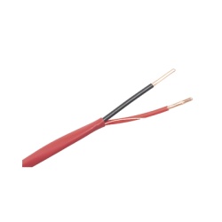 LINKEDPRO LP218-FIRE Alambre de Alarma contra Incendios - Bobina de 305 Metros (1000 Pies): 2 x 18 AWG Rojo Tipo FPLR (UL) FT4 Ideal para Sistemas de Deteccion y Evacuacion de Incendios