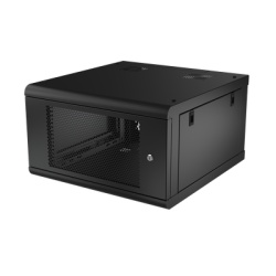 LINKEDPRO SR-1906-GN2P Gabinete de Pared con Puerta Perforada 635mm de Profundidad 6U Rack de 19 in Acero Reforzado