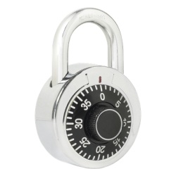 LOCK SYS-L26S50NGB Candado de Combinacion / Medida 50 mm/ Nivel de Seguridad 3 / Combinacion de Disco / Color Negro.