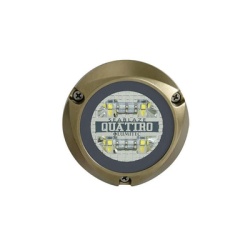 LUMITEC 101511 Luz led marina sumergible SeaBlaze Quattro emite luz de color blanco y azul de 2000 lumenes fabricada en bronce naval con grado de proteccion IP68.