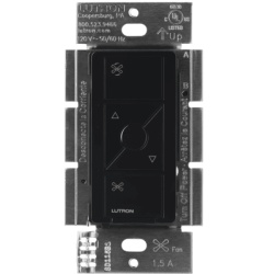 LUTRON CASETA WIRELESS PDFSQNBL Control de velocidad inalambrico para ventilador de techo 4 velocidades Caseta Wireless