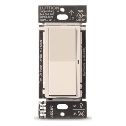 LUTRON ELECTRONICS DVRF5NSLA Interruptor inteligente on/off con cable neutro 5 A 120 V para Caseta Wireless