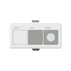 LUTRON ELECTRONICS LR3BHSW Control transmisor de 3 botones para visera de automovil activa escenas de iluminacion persianas y portones a traves del receptor RR-VCRX del sistema RadioRA 2