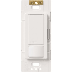LUTRON ELECTRONICS MS-OPS5M-WH Apagador de pared con sensor de ocupacion y vacancia Maestro 5 A de iluminacion y 3 A para ventilador a 120 V con opcion de 3 vias y multilocalizacion blanco