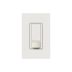 LUTRON ELECTRONICS MSOPS6M2DVWH Apagador Maestro con sensor de ocupacion PIR y tecnologia XCT 6 A de iluminacion en 120-277 V unipolar o 3 vias ideal para oficinas y espacios grandes