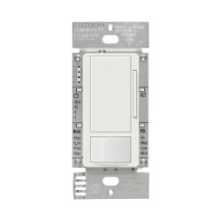 LUTRON ELECTRONICS MSZ101WH Atenuador 0-10 V con sensor de presencia Maestro para balastros electronicos y drivers LED 120-277 V 8 A tecnologia XCT unipolar o 3 vias color blanco