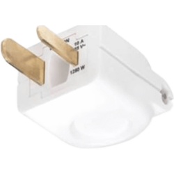 LUTRON ELECTRONICS RPFDU10WHS Enchufe de Repuesto / 125V / 10A-15A / Compatible con Receptáculos de Atenuación