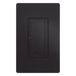 LUTRON ELECTRONICS RRD8ANSMN Switch de pared inteligente RadioRA 2 con cable neutro 8 A en iluminacion y motores de hasta 1/4 HP 120 V unipolar o multilocacion color Midnight