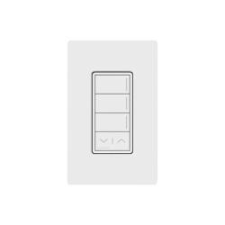 LUTRON RADIORA 3 RRSTW3RLSW Teclado inalambrico Sunnata RF de 3 botones con subir/bajar para escenas de iluminacion sistema RadioRA 3