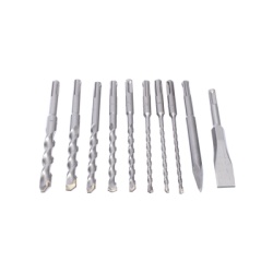 MAKITA D-45820 Juego con 10 piezas de brocas y cinceles SDS PLUS